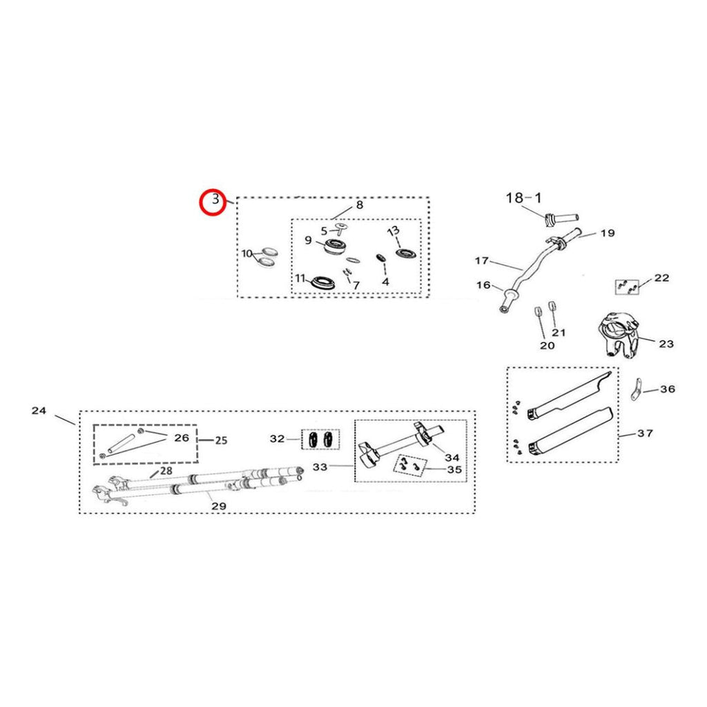 Light Bee Tapered Roller Bearing Steering Headset