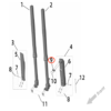 Ultra Bee Left Fork Guard Brake Line Holder